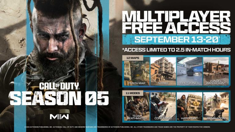 Call of Duty – Modern Warfare II: Saison 5 Reloaded! Kostenloser Zugang für kurze Zeit
