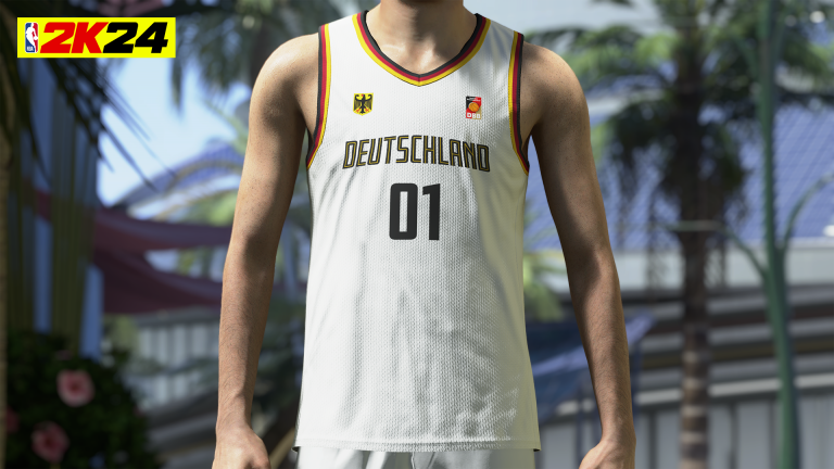 NBA 2K24: Offizielle Trikots & Shorts des Deutschen Basketball Bundes (DBB) im Spiel verfügbar
