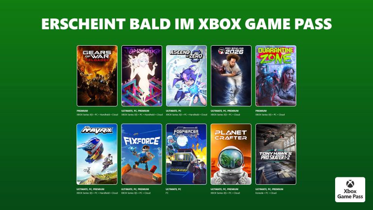 Xbox Game Pass: Neue Games stehen bereit